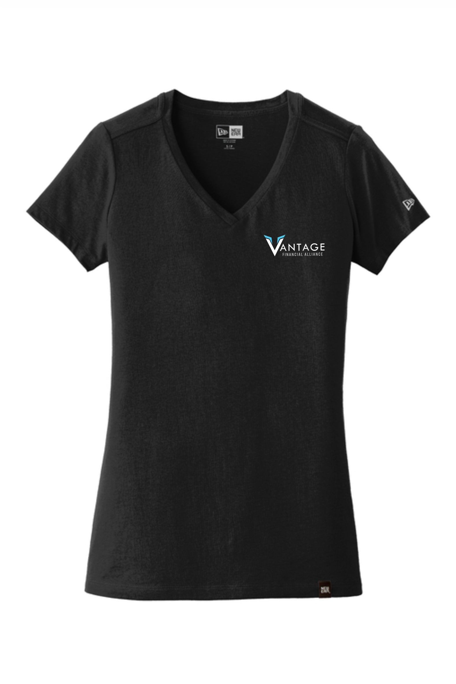 Vantage "VFA logo" New Era Women's Vneck Tshirt