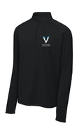 'V' Logo Mens Sport-Tek® Sport-Wick® Stretch EMBROIDERED 1/4-Zip Pullover