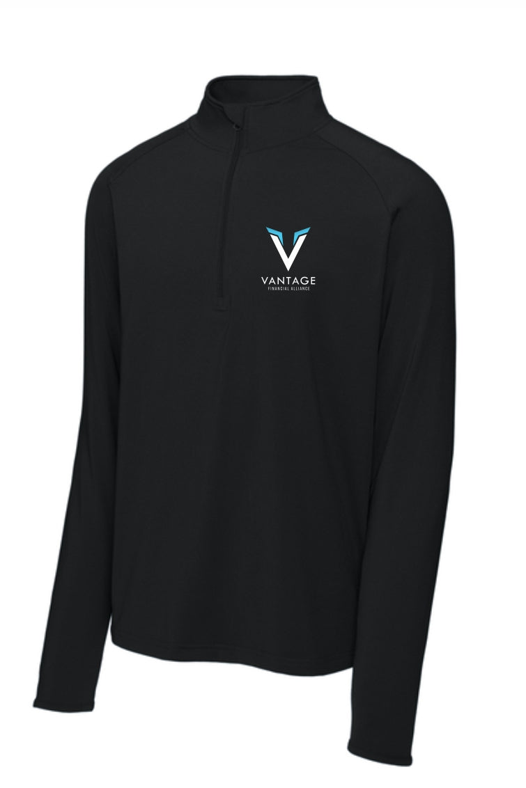 'V' Logo Mens Sport-Tek® Sport-Wick® Stretch EMBROIDERED 1/4-Zip Pullover