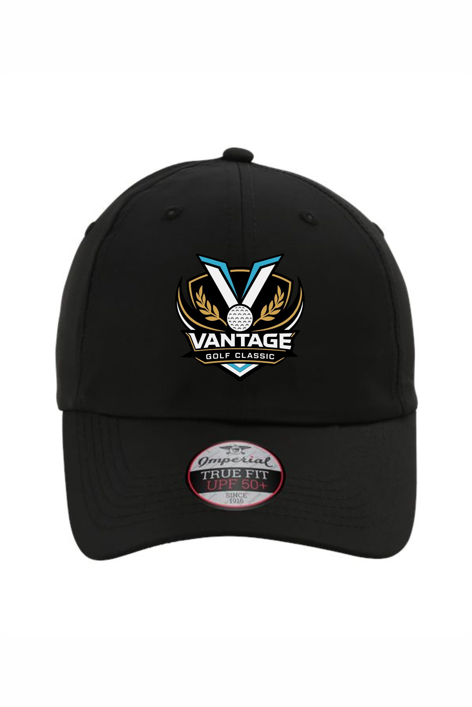 Vantage Golf Imperial Embroidered Performance Cap